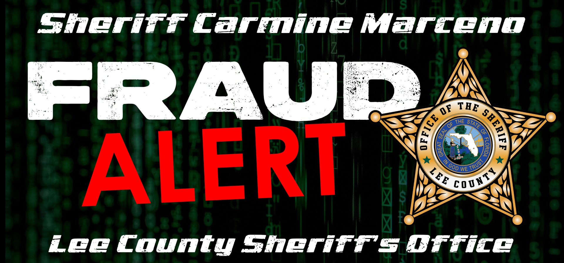SHERIFF CARMINE MARCENO’S JANUARY 2025 FRAUD ALERT L.A. FIRE RELIEF
