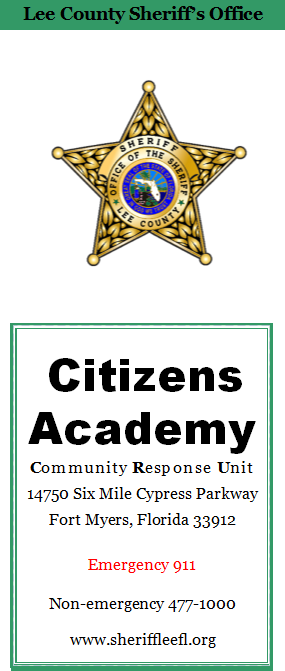 Citizens Academy with lcso logo