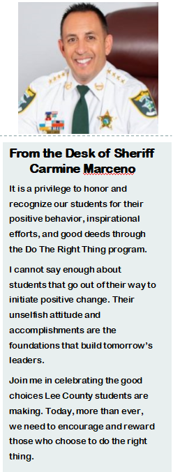 from the desk of sheriff carmine marcenot