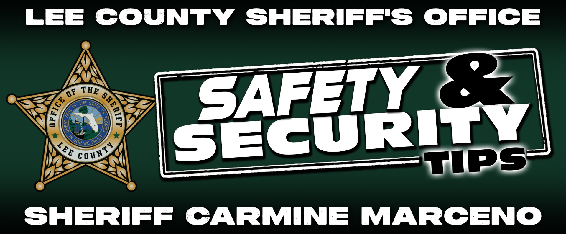 SHERIFF CARMINE MARCENO'S NOVEMBER 2025 SAFETY & SECURITY TIP