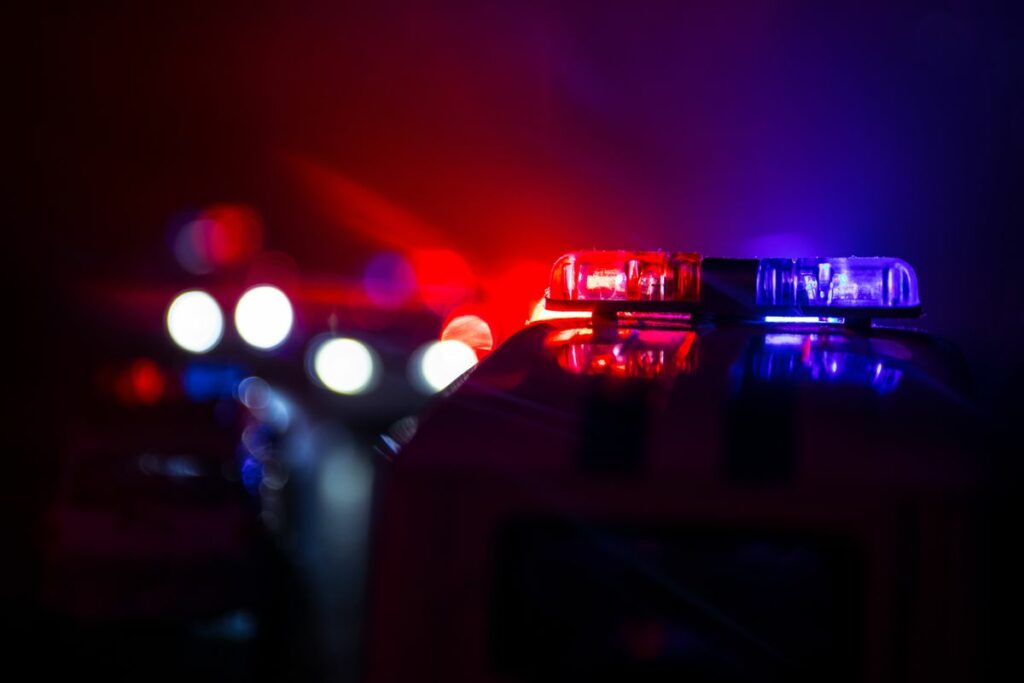 police car lights